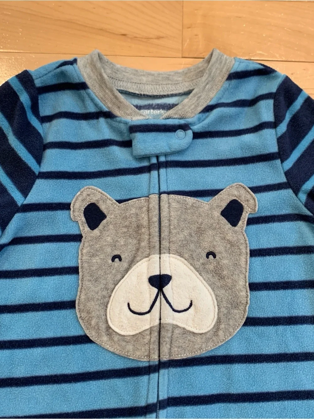 Carter's Baby Boy Size 12 Months Fleece Footed Pajamas Set of 2